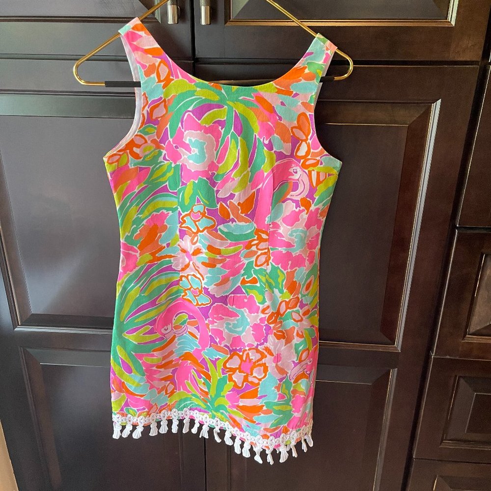 Girls Size 14 Tassel Bottom Sleeveless Lilly Pulitzer Dress